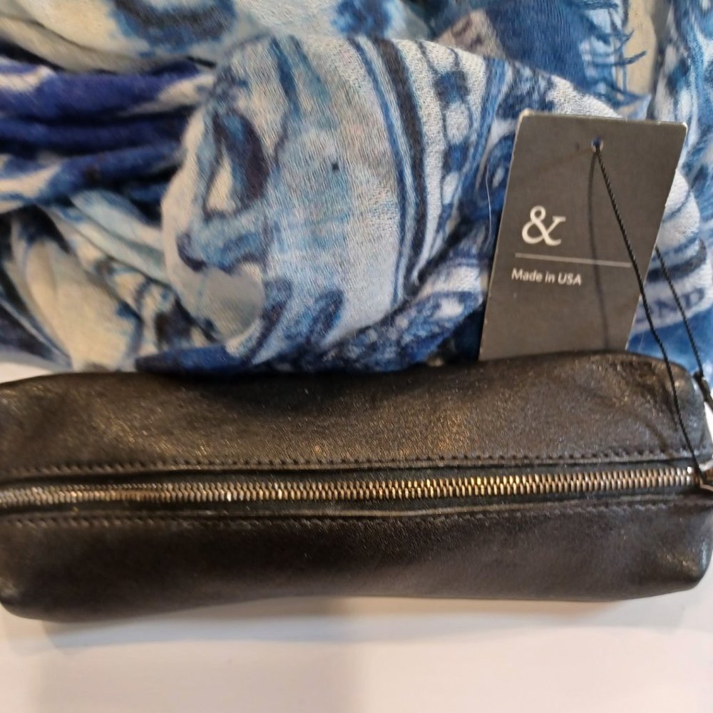 FINAL Markdown  NWT EILEEN FISHER Leather Makeup 100 %  to Charity